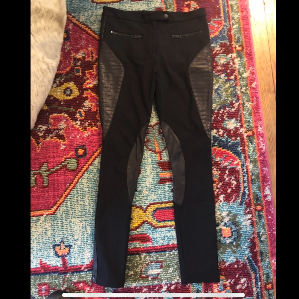 Rag & Bone leather moto pants
